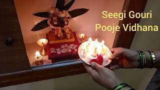 Seegi Gouri Pooje mattu Vidhan, BY LEELA KULKARNI.