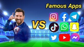 Messi vs famous apps #shorts