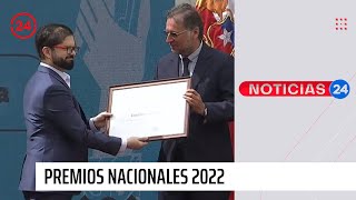 Se entregaron los Premios Nacionales 2022 en La Moneda | 24 Horas TVN Chile