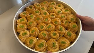 Yılın En İyi Baklava Ödülüne Layık🥇Cevizli Kaymaklı Gül Baklavam🥇Kaçırmayın Bu Tarifimi🥇
