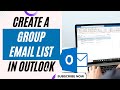 How to Create Email Group In Outlook? How to Create a Group Email List In Outlook?