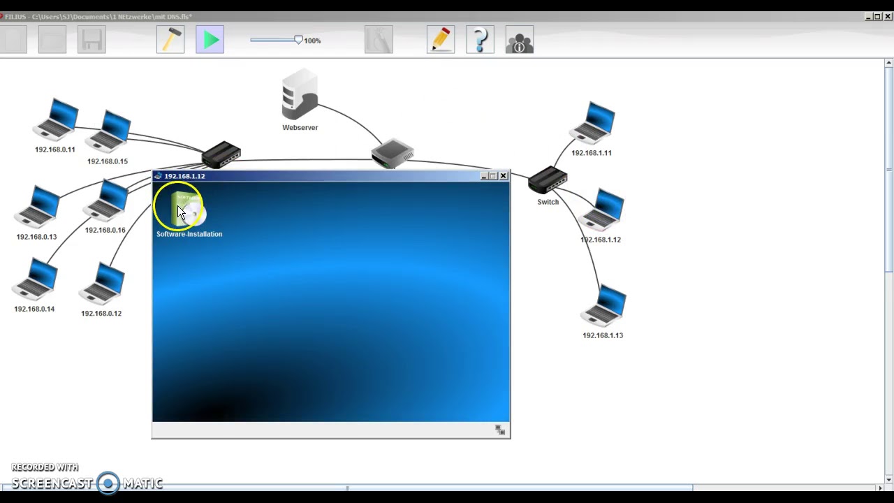 Netzwerke: 5. Filius-Netzwerke Mit E-Mail-Server - YouTube