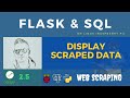 Flask with SQL | Display data from Scrapy spider stored in Postgres