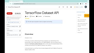 TensorFlow Dataset API | #qwiklabs | #coursera | [With Explanation🗣️]