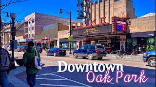 [4K] 🇺🇸 Oak Park Walking Tour 2024 | Downtown Oak Park, Illinois | Lake and Marion Street