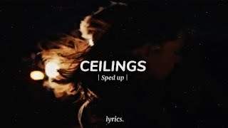 Lizzy McAlpine - Ceilings (sped up) (Lyric Video)