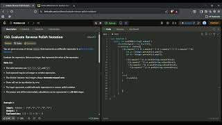 Leetcode 150 | Evaluate Reverse Polish Notation | Java Stack Solution Explained