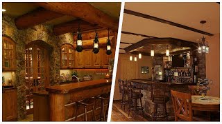 75 Rustic Home Bar Design Ideas You'll Love 😊