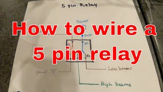 How to wire a 5 pin relay