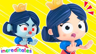 EVIL ROBOT SNOW WHITE chases the princesses! - Fairy Tales Stories | Increditales  | Increditales