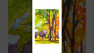 Painting Fall Foliage in Watercolor