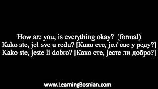 Learn Bosnian - how to say \