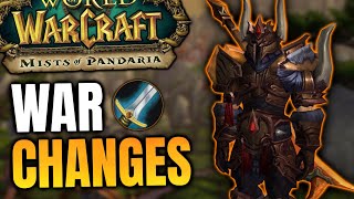 NEW Warrior Changes in Mists of Pandaria Classic