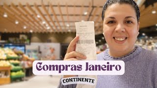 Primeiras compras de supermercado do ano! Quanto gastei? Compras no Continente