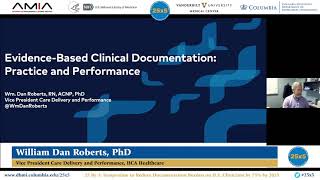 25x5 Presentation: Evidence-Based Documentation • William Dan Roberts, PhD