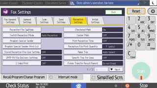 How to Setup Fax Forwarding on Your Ricoh/Savin IM Series