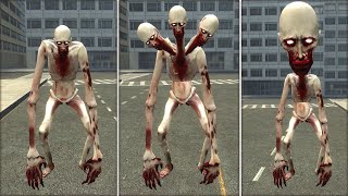 SCP-096 3 HEAD AND SCP-096 BIG HEAD IS DESTROYING THE CITY | Garry's Mod!