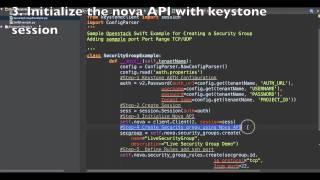 create openstack security group rules using python api