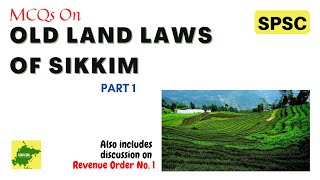 MCQs on Old land laws of Sikkim | Part 1