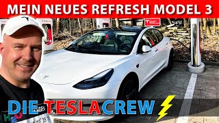 Abholung meines REFRESH Tesla Model 3 SR+ und Ladetest an V3