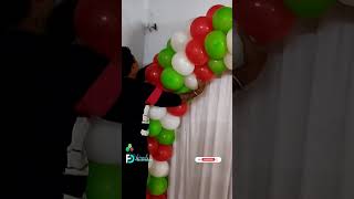 Balloon Backdrop Making for Birthday party or Rice Ceremony #balloondecoration #balloon #viral #diy