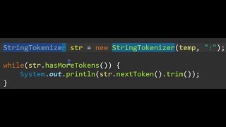 JAVA || How to use StringTokenizer class: delimiters, reading strings and breaking them apart