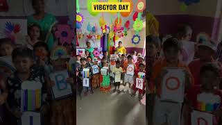 VIBGYOR colour day celebration at my school #youtubeshorts #gtlc #colours #viralvideos