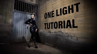 One Light Setup Tutorial für Fashion Fotografie im Freien mit einem Studioblitz und Tageslicht