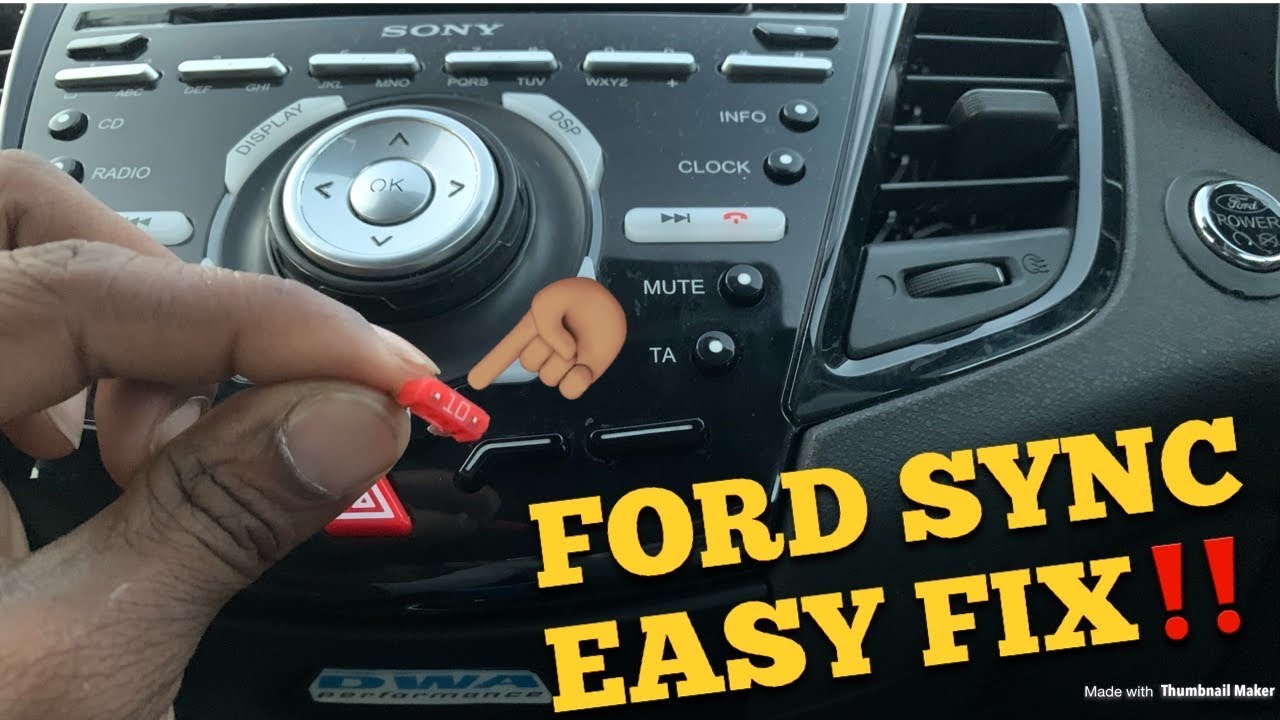 Ford Sync Bluetooth Fix Easy Youtube