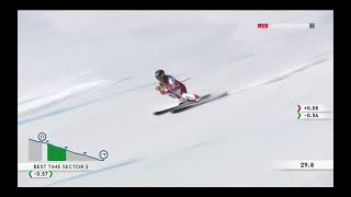 Lara GUT-BEHRAMI - CRASH - Super G - St. Moritz (SUI) 2021