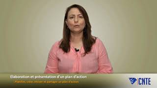 Elaboration et présentation d'un plan d'action - Planification