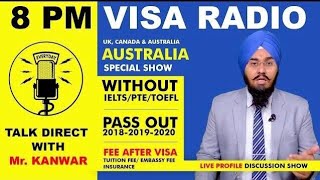 LIVE PROFILE DISCUSSION. STUDY VISA AUSTRALIA CANADA UK.  CALL 90238-90238