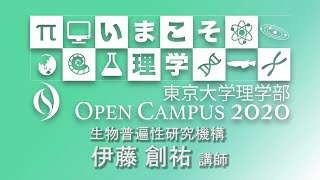 東京大学理学部オープンキャンパス2020 講演「物理学から生体情報処理の限界を探る」伊藤創祐講師