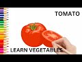 Learn  and color the Vegetables | Aha Tamatar | Aaloo | AD Kids Zone