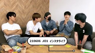 210606 JO1 與那城奨 金城碧海 川西拓実 佐藤景瑚 鶴房汐恩 Instagram Live (@official_jo1) JO1 インスタグラム ライブ