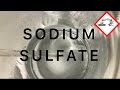 Making anhydrous sodium sulfate (Na2SO4)