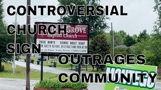 Controversial church sign in Hazel Green sparks community outrage