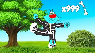 Oggy broke 9,582,429 bones IN ROBLOX! .ft Oggy