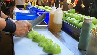 Amazing Super Fast  Fruit Cutting Skills- Taiwanese Street Food台灣最快速的切水果技能