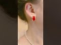 her lab jewelry to retro red ear buckles😍 jewellery earrings jewellerydesign