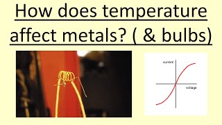 3.15 How does temperature affect metals  (\u0026 bulbs)