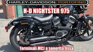 Harley-Davidson Nightster 975 con doppi terminali MCJ a sonorità fissa