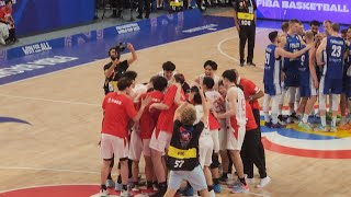 【バスケットボール 日本代表】日本対フィンランド 勝利の瞬間と試合終了後 2023.8.27 #パリオリンピック #森カンナ #filmora #馬場雄大 #河村勇輝 #渡邊雄太