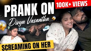 Prank on Divya Vasantha - Screaming Surprise Gone Wrong😂 | Kannada Prank | Funny @Divya_vasantha