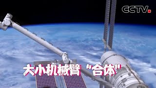 最长可达15米！中国空间站大小两个机械臂怎样实现“合体”？ | CCTV中文国际