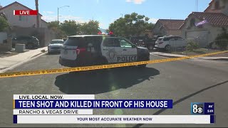 Teen dead in central Las Vegas valley shooting, no arrest made