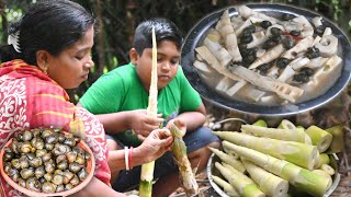 শামুক আর বাঁশকরুলের হেলথি তরকারি ।। Healthy Snail Curry Recipe  ।। Bamboo shoots curry #snail