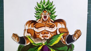 How to Draw Broly The Legendary super Saiyan 🔥| step by step drawing tutorial | [Dragonball]