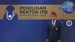 Nomine Rektor ITB 2020-2025 : Prof. I Nyoman Pugeg Aryantha, Ph.D