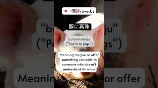 Japanese Proverbs To English - Lesson 1 #shorts #japanese #japan #learnjapanese #proverbs